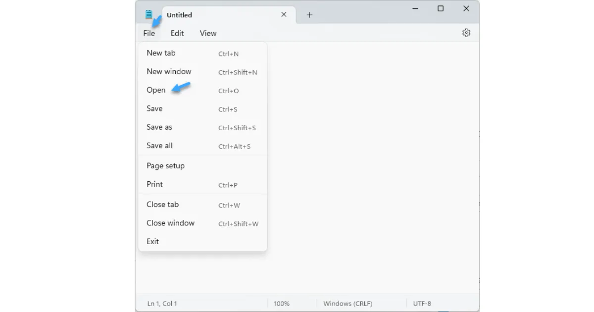 File CSV là gì? Tìm hiểu sự khác biệt giữa file Excel và CSV 30 Chọn File sau đó nhấn Open