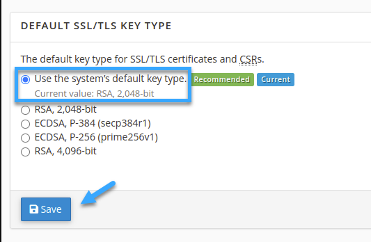 Hướng dẫn cách cài SSL cho WordPress với Let’s Encrypt miễn phí 17 Lựa chọn mặc định của hệ thống