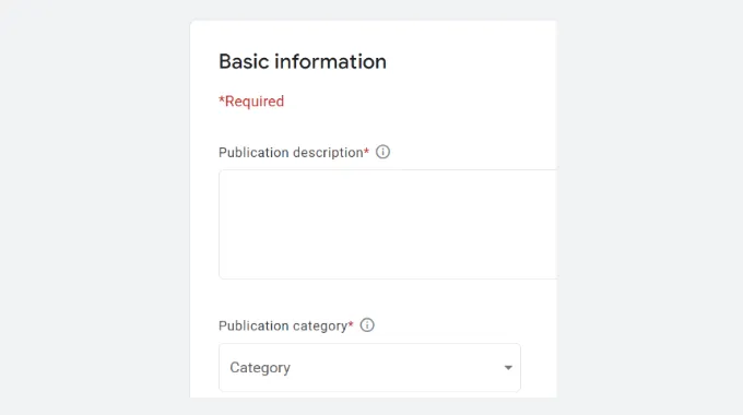 Nhập thông tin cho bài đăng
