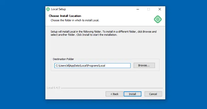 Hướng dẫn 2 cách để tải WordPress trên máy tính Windows cực chi tiết 47 Chọn đường dẫn cài đặt