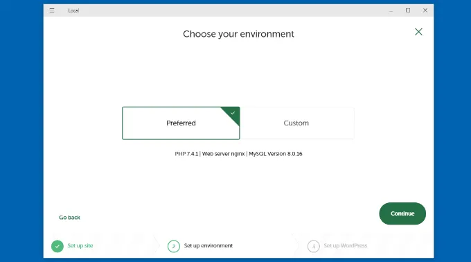 Hướng dẫn 2 cách để tải WordPress trên máy tính Windows cực chi tiết 52 Chọn môi trường