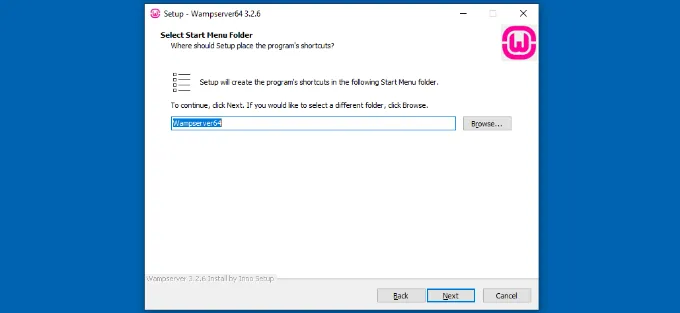 Hướng dẫn 2 cách để tải WordPress trên máy tính Windows cực chi tiết 66 Chọn một thư mục menu Start