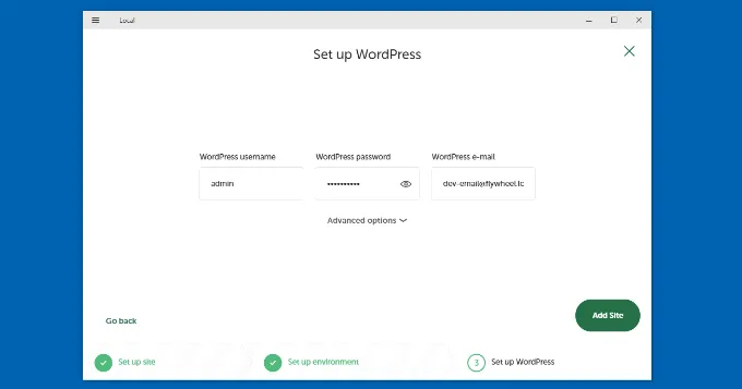 Hướng dẫn 2 cách để tải WordPress trên máy tính Windows cực chi tiết 53 Chọn tên người dùng và mật khẩu