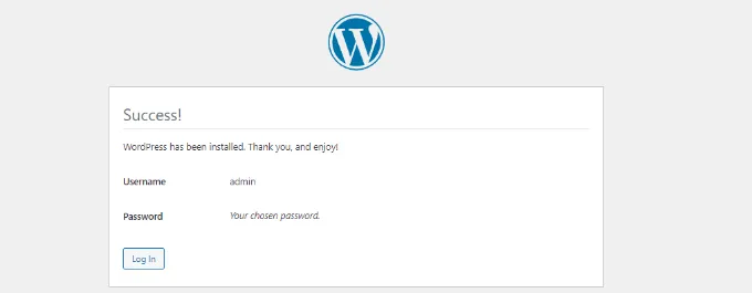 Hướng dẫn 2 cách để tải WordPress trên máy tính Windows cực chi tiết 83 Đăng nhập vào bảng điều khiển quản trị