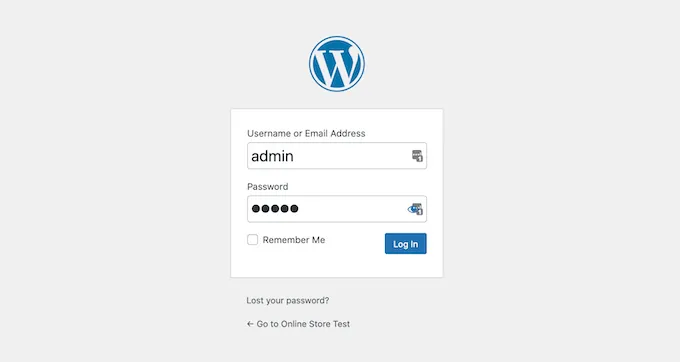 Hướng dẫn 2 cách để tải WordPress trên máy tính Windows cực chi tiết 84 Đăng nhập vào trang web WordPress cục bộ