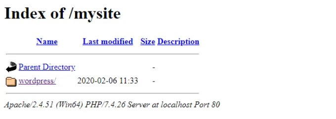 Hướng dẫn 2 cách để tải WordPress trên máy tính Windows cực chi tiết 77 Điều hướng đến thư mục 'wordpress'