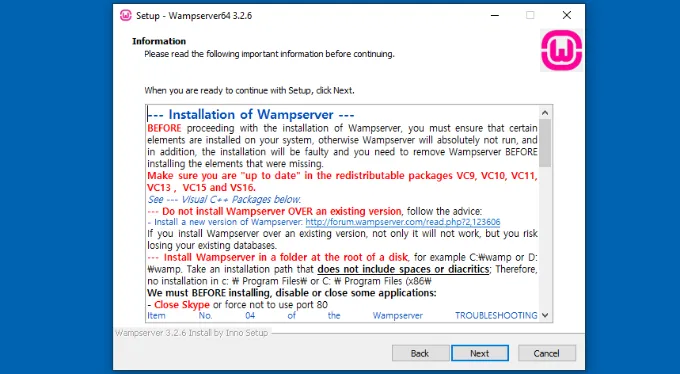Hướng dẫn 2 cách để tải WordPress trên máy tính Windows cực chi tiết 63 Đọc thông tin chung và nhấp vào tiếp theo