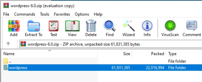 Hướng dẫn 2 cách để tải WordPress trên máy tính Windows cực chi tiết 75 Giải nén các tệp WordPress