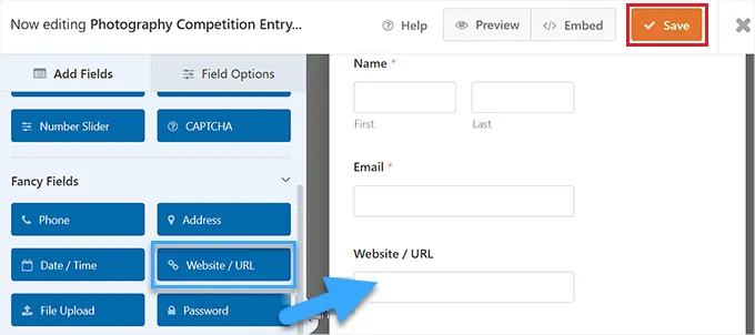 Cách tạo biểu mẫu tải file lên trong WordPress 26 Lưu biểu mẫu sau khi thêm các trường bổ sung