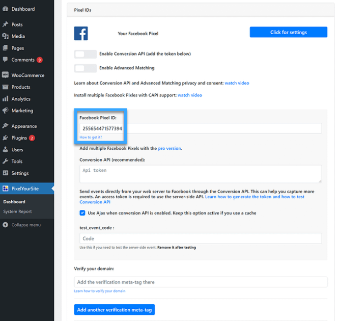 2 cách đơn giản để cài pixel Facebook vào website WordPress 87 Người dùng có thể nhìn thấy các liên kết dẫn trực tiếp đến tài liệu