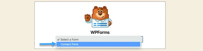 Hướng dẫn tạo contact form trong WordPress với WPForms 33 Block WPForm sẽ xuất hiện trong khu vực nội dung