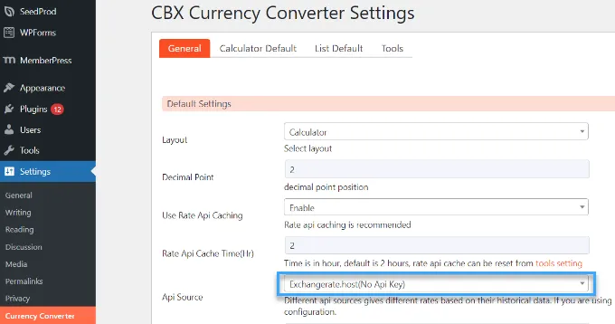 Cài đặt công cụ chuyển đổi tiền tệ trong WordPress của CBX