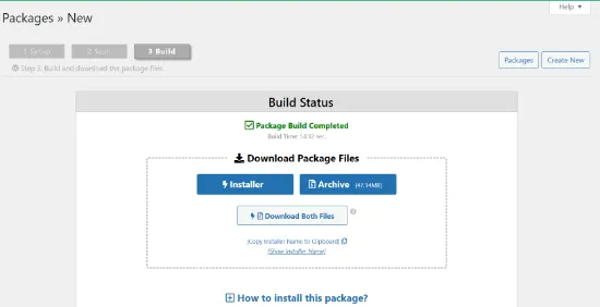 6 cách export trang web WordPress đơn giản 49 Nhấp vào Download Both Files button