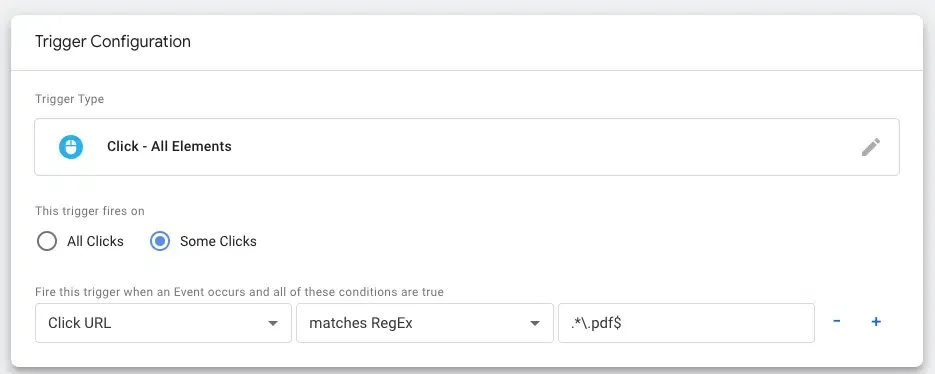 Cách track events và conversions trong GA4 cho B2B 47 Trình kích hoạt khi file được click
