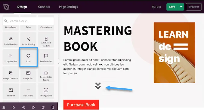 2 cách thêm icon font vào theme WordPress 50 Tìm Icon block để thêm icon font vào trang