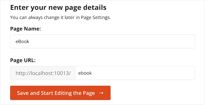 2 cách thêm icon font vào theme WordPress 46 Nhấp vào nút Save and Start Editing the Page để lưu