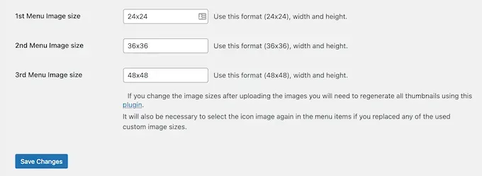 Cách thêm social media icons vào menu WordPress dễ dàng, nhanh chóng 32 Thay đổi kích thước social media icons trong WordPress