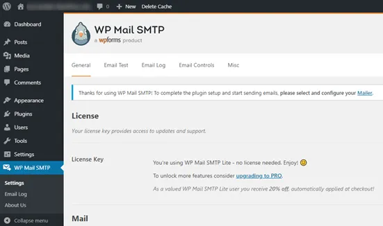 Cài đặt và kích hoạt Plugin WP Mail SMTP