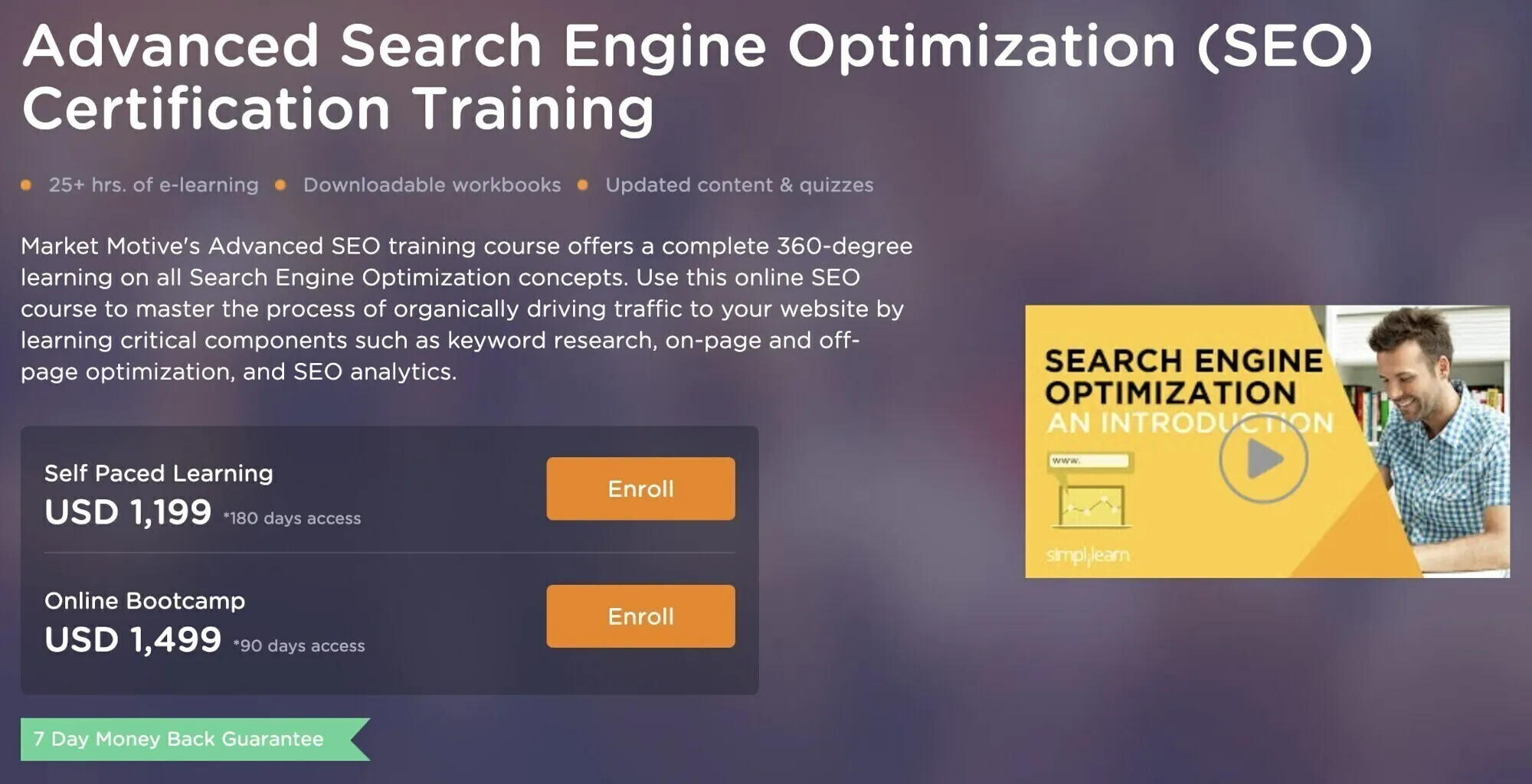 Top 8 chứng chỉ SEO uy tín, thông dụng nhất 2024 40 Advanced SEO Certification Training