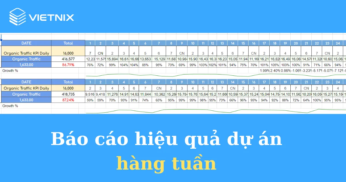 Top 10+ công ty SEO uy tín hàng đầu tại Việt Nam 59 bao cao hieu qua du an.png