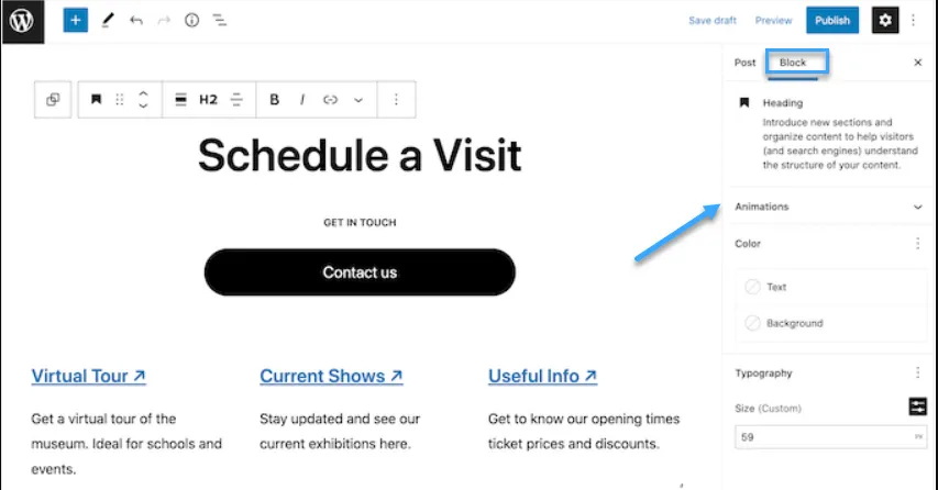 Cách thêm hiệu ứng CSS đơn giản trong Wordpress 30 Thêm animation vào block WordPress.