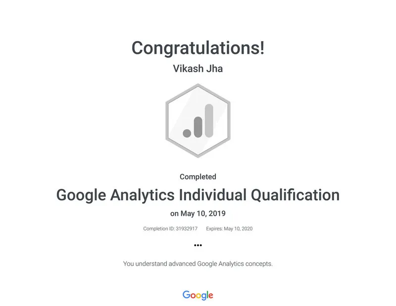 Top 8 chứng chỉ SEO uy tín, thông dụng nhất 2024 39 Chứng chỉ Advanced Google Analytics