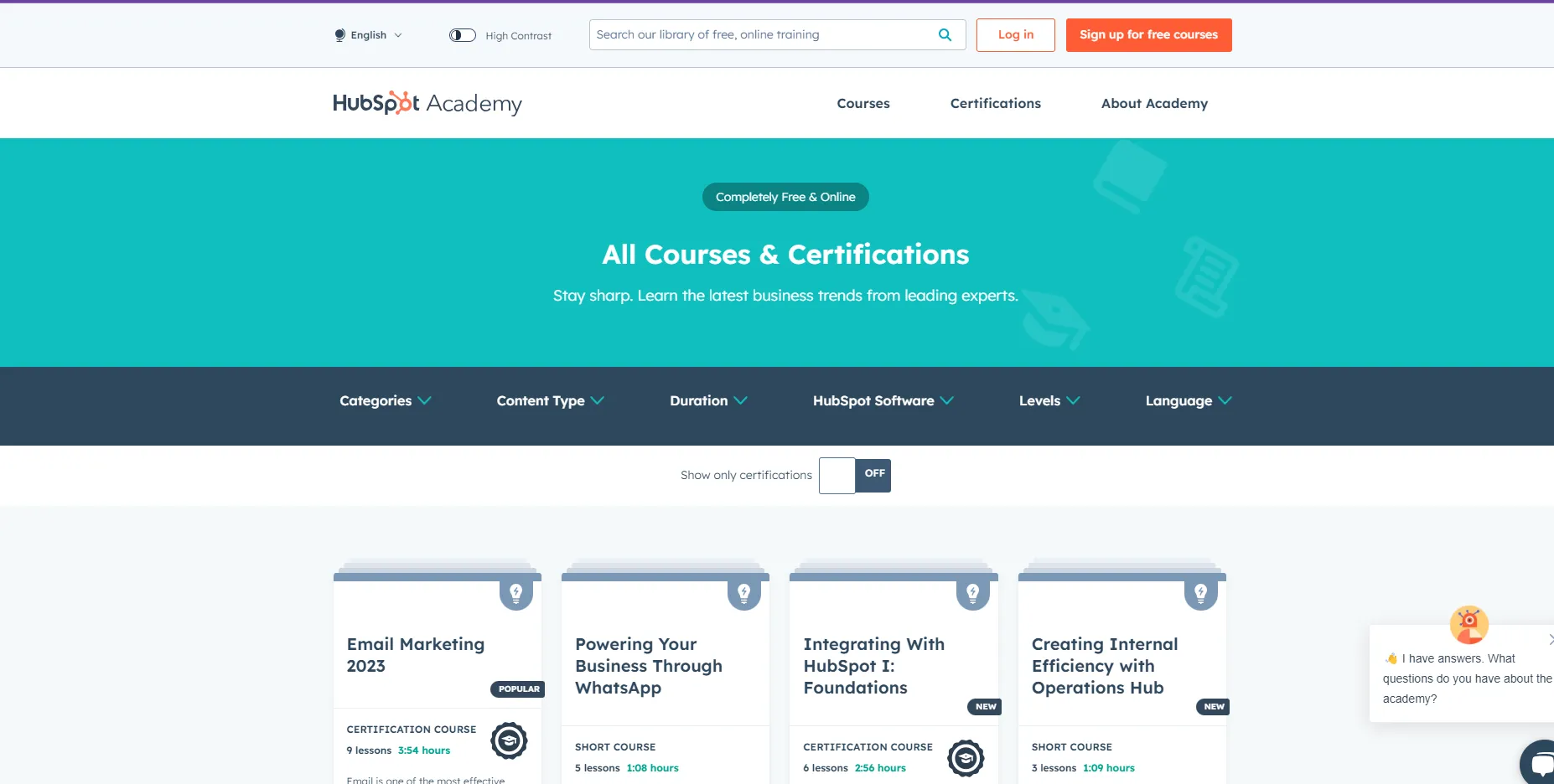 Top 8 chứng chỉ SEO uy tín, thông dụng nhất 2024 29 Chứng chỉ khóa học SEO Fundamentals của HubSpot