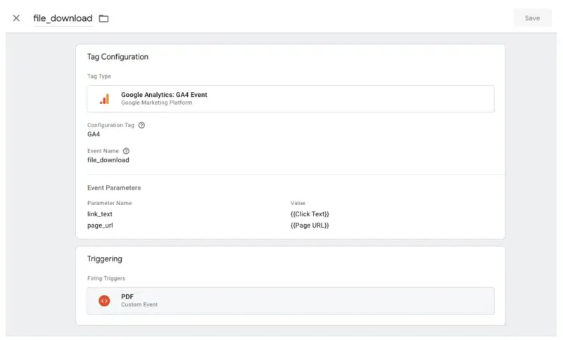 Cách track events và conversions trong GA4 cho B2B 49 Tiến hành tạo tag chứa các thông tin cần thiết