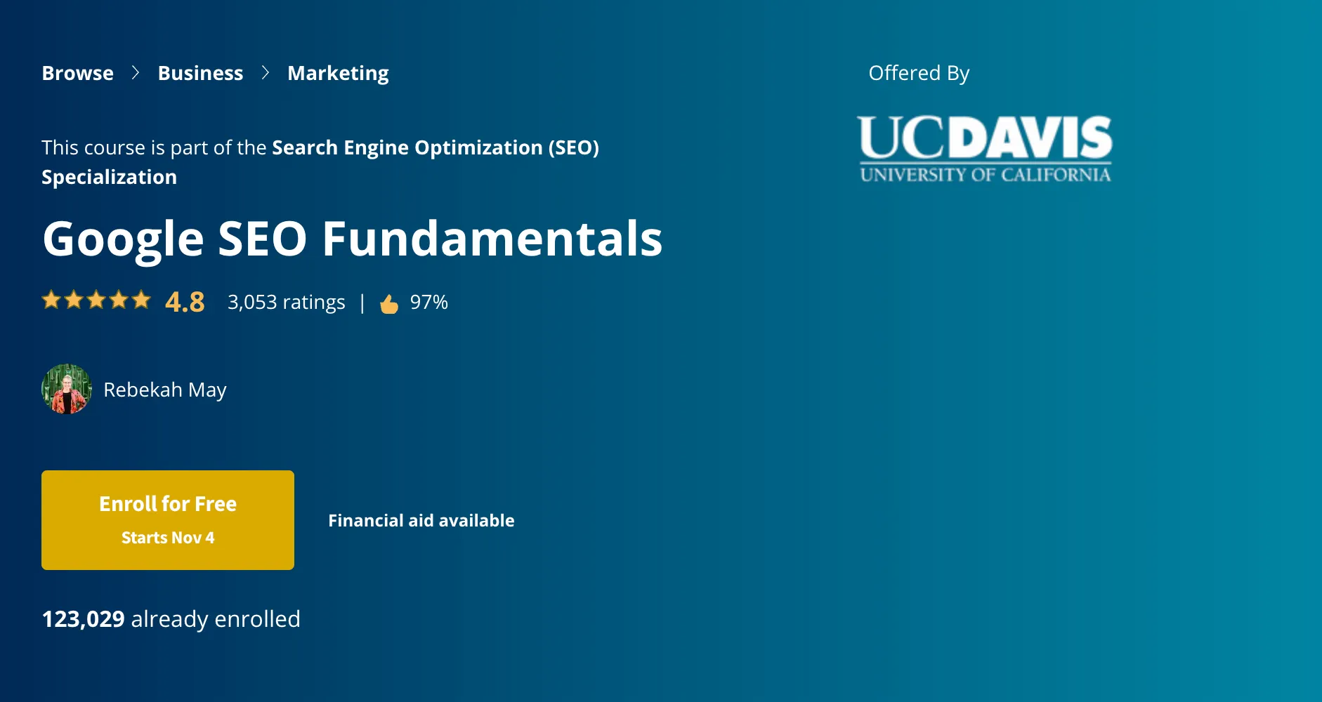 Top 8 chứng chỉ SEO uy tín, thông dụng nhất 2024 33 Chứng chỉ Google SEO Fundamentals