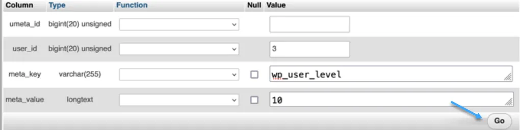 2 cách thêm admin user vào database WordPress chi tiết 14 Nhập thông tin vào field