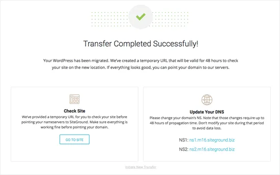 6 cách export trang web WordPress đơn giản 45 Thông báo thành công