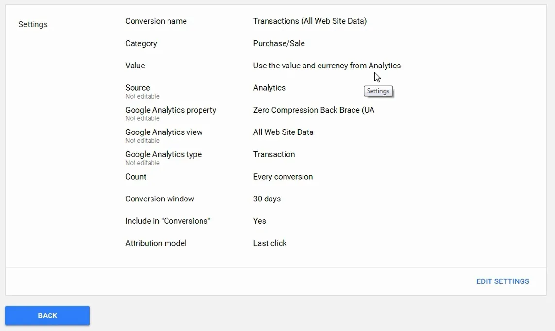 4 cách cài đặt chuyển đổi Google Ads chi tiết nhất hiện nay 76 Conversion settings