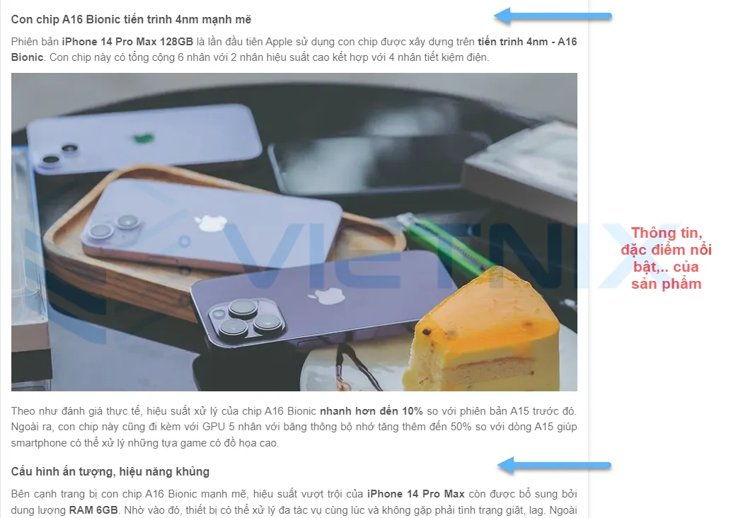 Tham khảo mẫu bài viết chuẩn SEO chất lượng on top Google nhanh chóng 41 Đưa thông tin đầy đủ và nhấn mạnh nội dung nổi bật