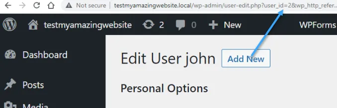 4 cách tìm ID trong WordPress dành cho người mới bắt đầu 96 Nhấn vào link Edit để xem ID