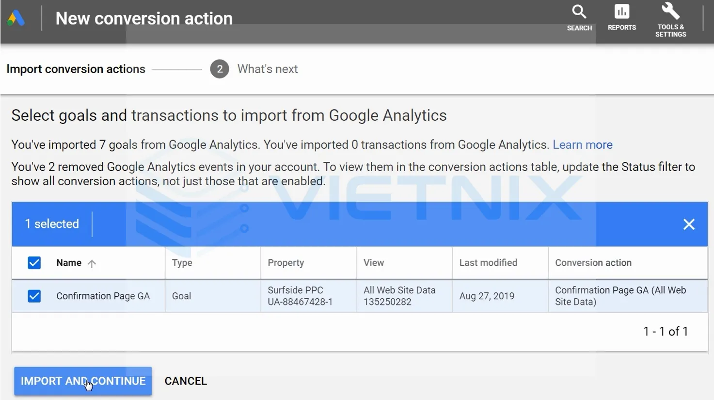4 cách cài đặt chuyển đổi Google Ads chi tiết nhất hiện nay 50 Import lượt chuyển đổi vào