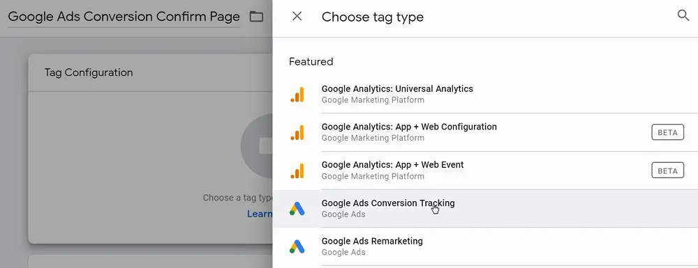 4 cách cài đặt chuyển đổi Google Ads chi tiết nhất hiện nay 57 Tạo tag theo dõi chuyển đổi Google Ads