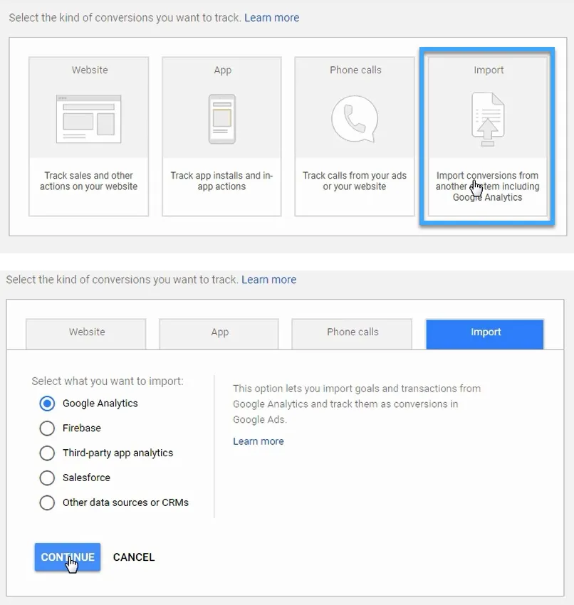 4 cách cài đặt chuyển đổi Google Ads chi tiết nhất hiện nay 74 Thêm một chuyển đổi mới vào quảng cáo google