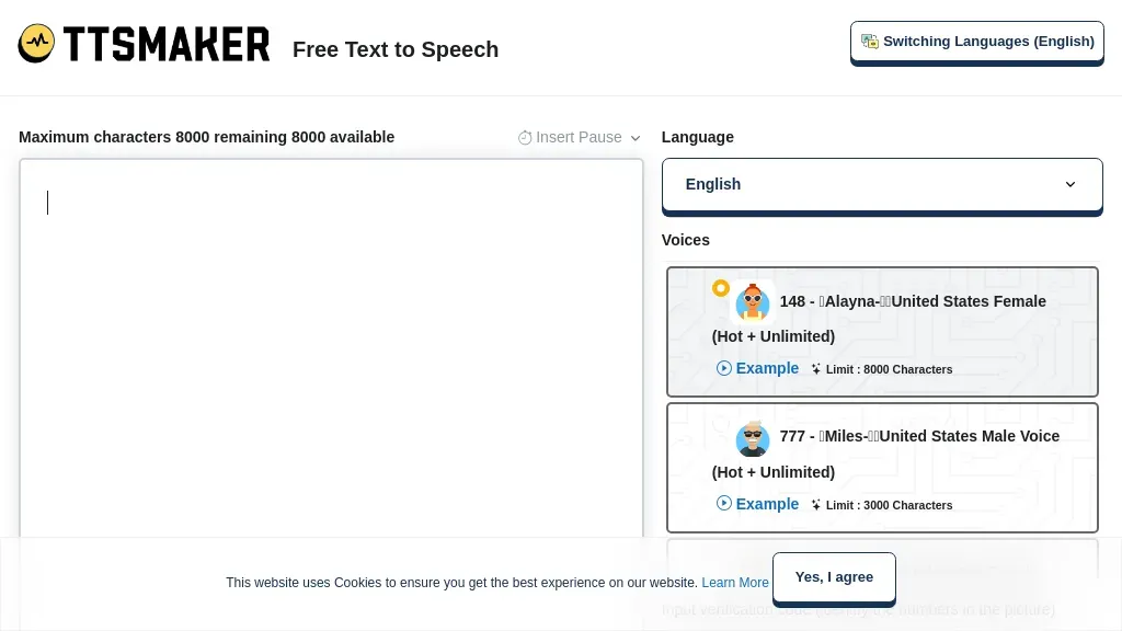 22 công cụ chuyển văn bản thành giọng nói AI tiếng Việt miễn phí 35 TTSMarket - Chuyển văn bản thành giọng nói tiếng Anh