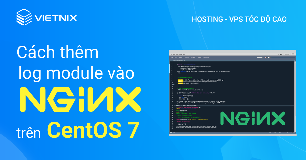 Cách thêm log module vào Nginx trên CentOS 7