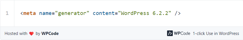 3 cách kiểm tra phiên bản WordPress hiện tại đơn giản 17 Tag meta chứa thông số phiên bản WordPress