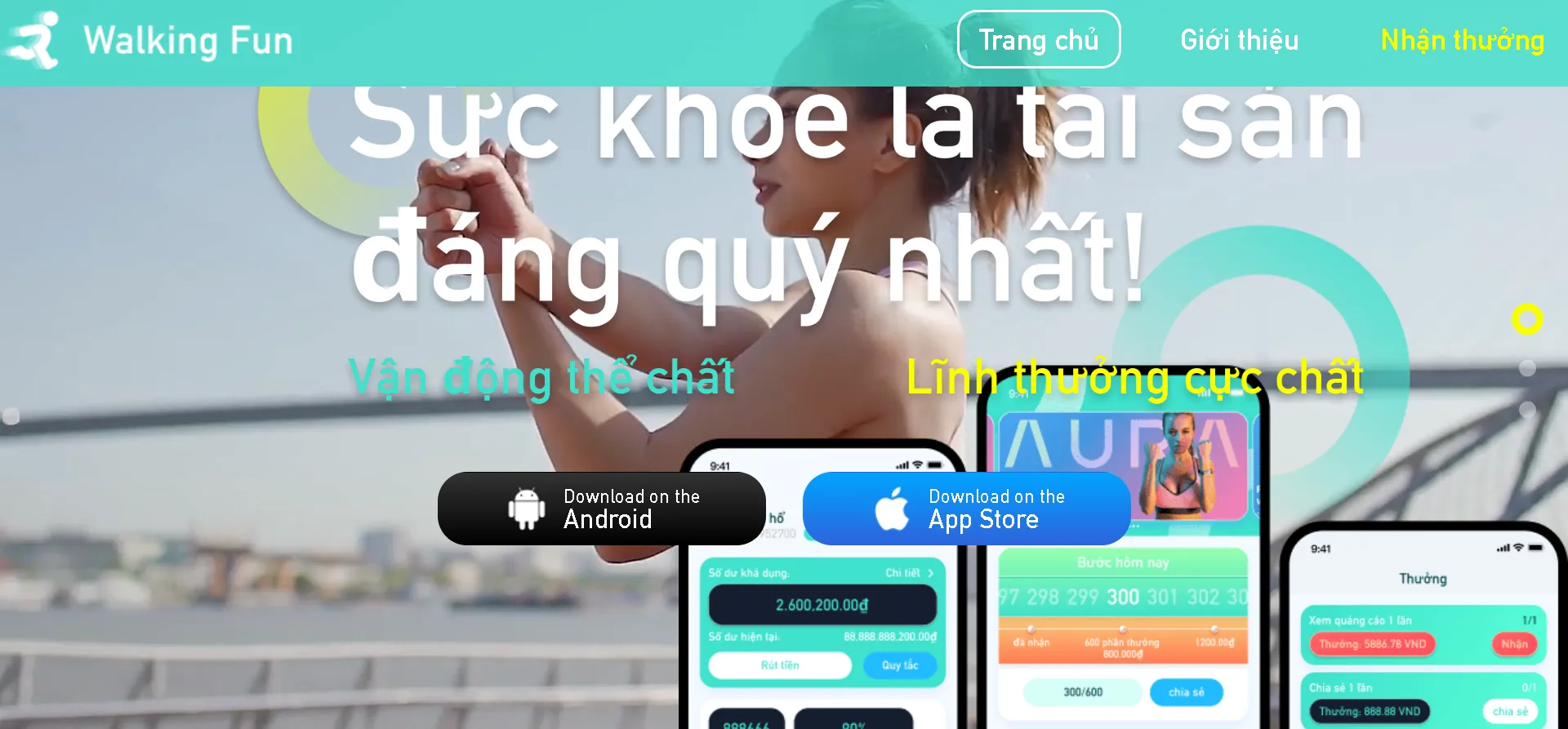 Walking fun - App đi bộ kiếm tiền online uy tín