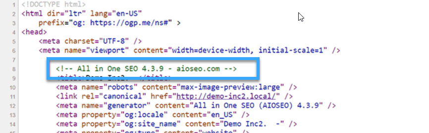 3 cách kiểm tra phiên bản WordPress hiện tại đơn giản 21 Phiên bản All in One SEO plugin