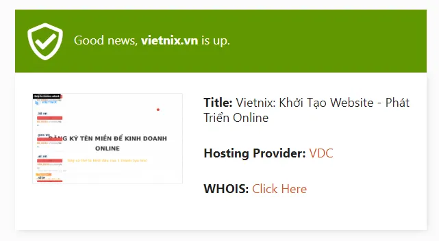 Cách khắc phục lỗi ERR_CONNECTION_RESET trong WordPress 17 Kết quả sau khi kiểm tra bằng IsItWP