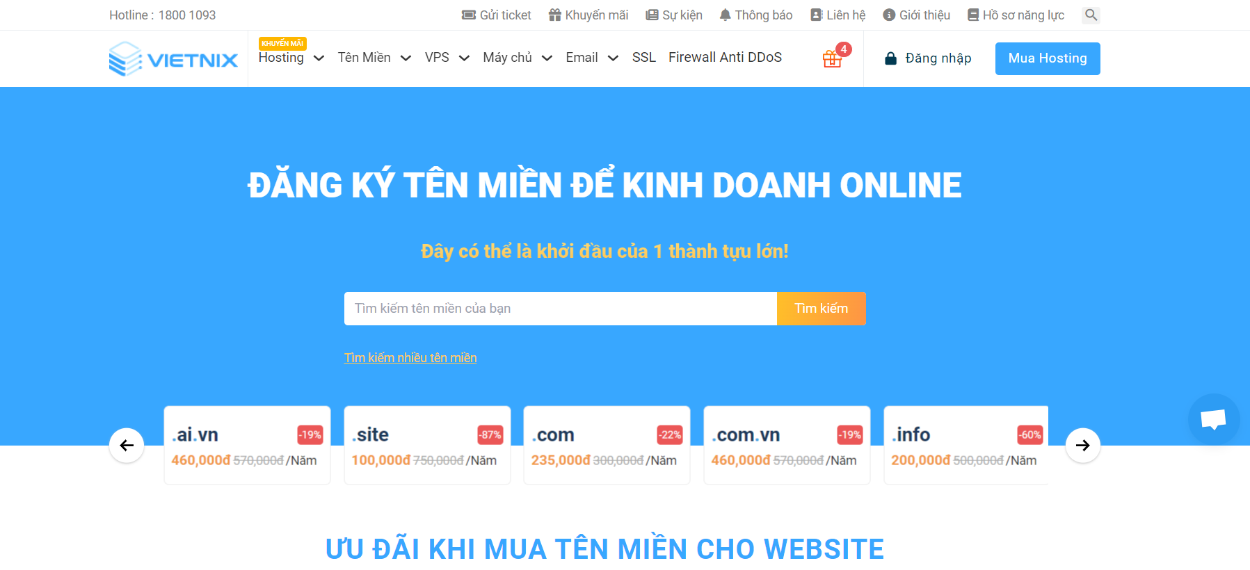 Tên miền .ai.vn: Định vị AI Việt, ý nghĩa và cách đăng ký 20 Nhập tên miền muốn đăng ký và bấm Tìm kiếm