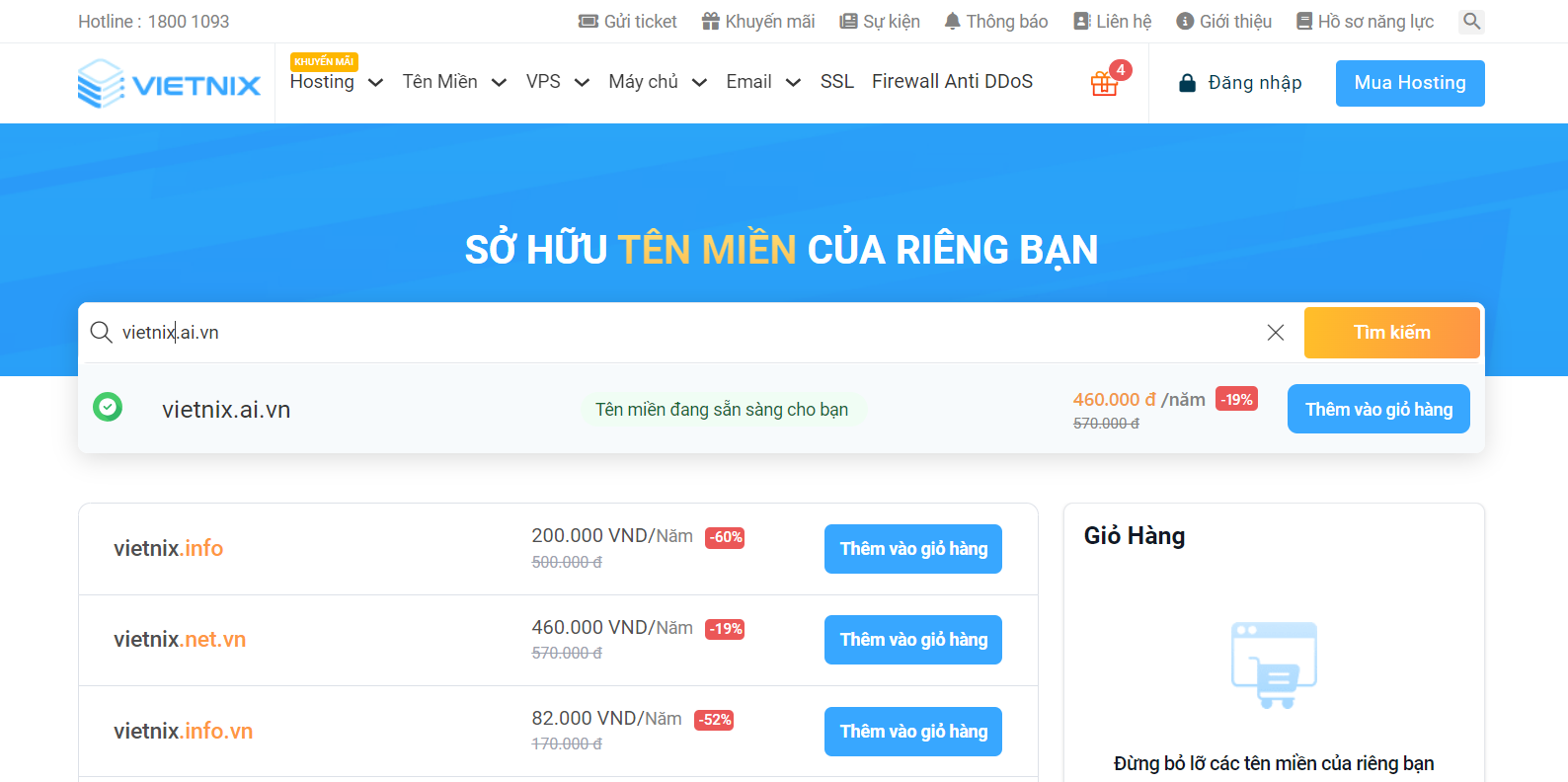 Tên miền .ai.vn: Định vị AI Việt, ý nghĩa và cách đăng ký 21 Danh sách các tên miền có sẵn sẽ hiển thị