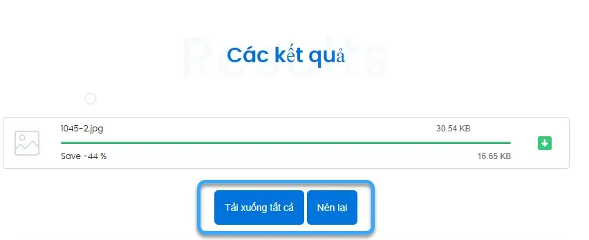 20 cách giảm dung lượng ảnh nhưng vẫn giữ nguyên chất lượng ảnh 43 Bước 3: Chọn nén lại hoặc tải xuống tất cả