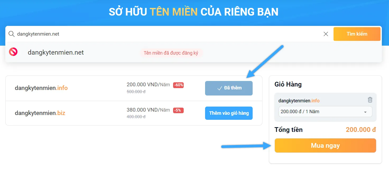 Tên miền .net là gì? Lợi ích và cách đăng ký đơn giản 35 Lựa chọn tên miền