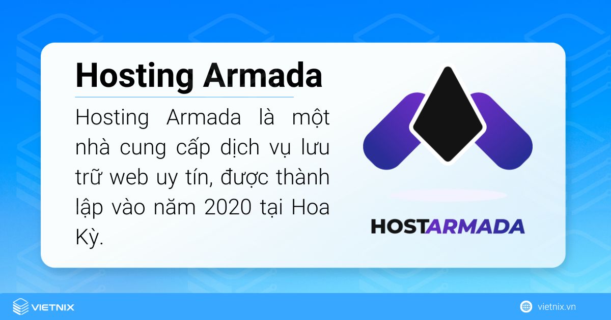 Hosting Armada là một nhà cung cấp dịch vụ lưu trữ web uy tín