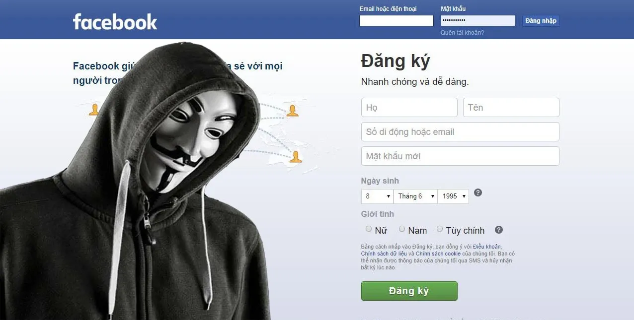 Hacker khiến người dùng bị mất mật khẩu Facebook