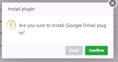 3 bước backup dữ liệu website lên Google Drive trong aaPanel 24 Bảng xác thực thao tác cài đặt plugin